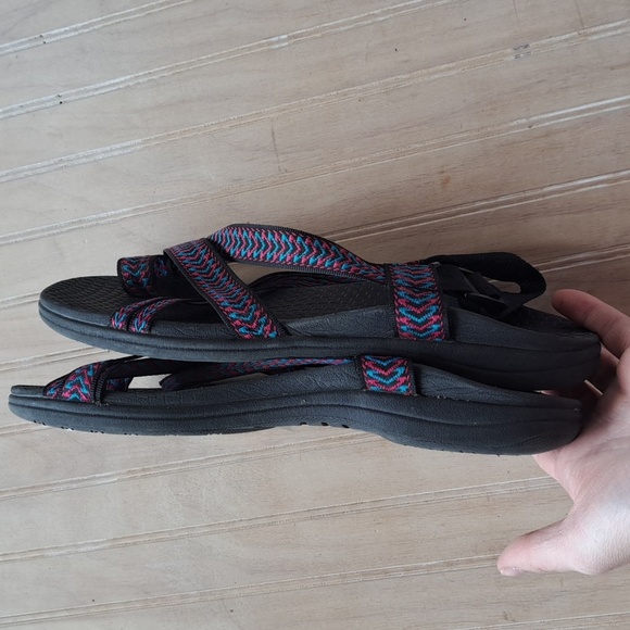 Airwalk Strappy Hiking Sandals Comfort  Colorful Woven Straps Toe Strap Unisex - Picture 7 of 8